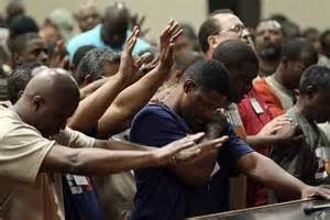 Men praising God